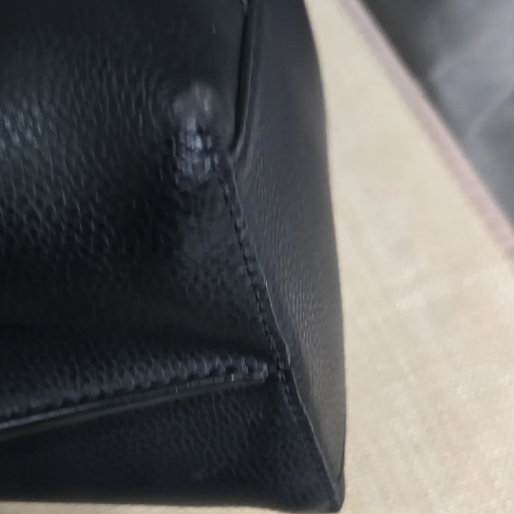 Tory Burch Black Tote EUC - Picture 6 of 14